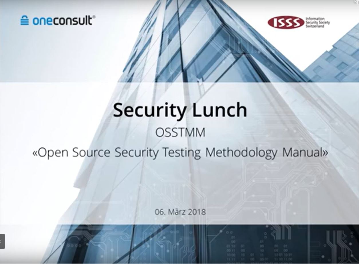 Security Lunch OSSTMM