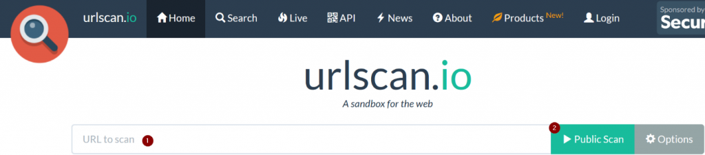 Public Scan in urlscan.io