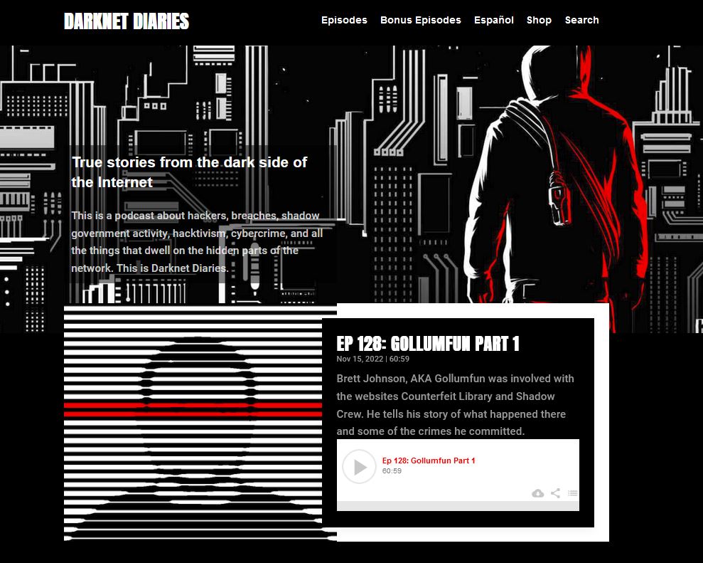 Darknet Diaries Cybersecurity Podcast