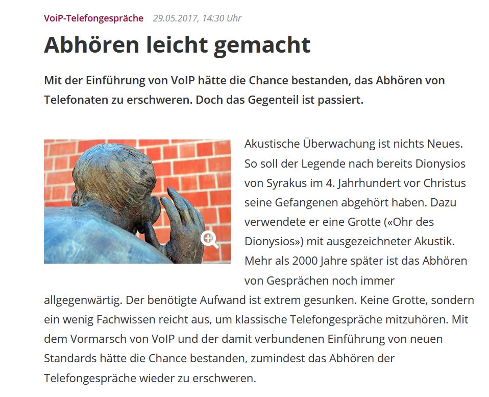 abhören leicht gemacht