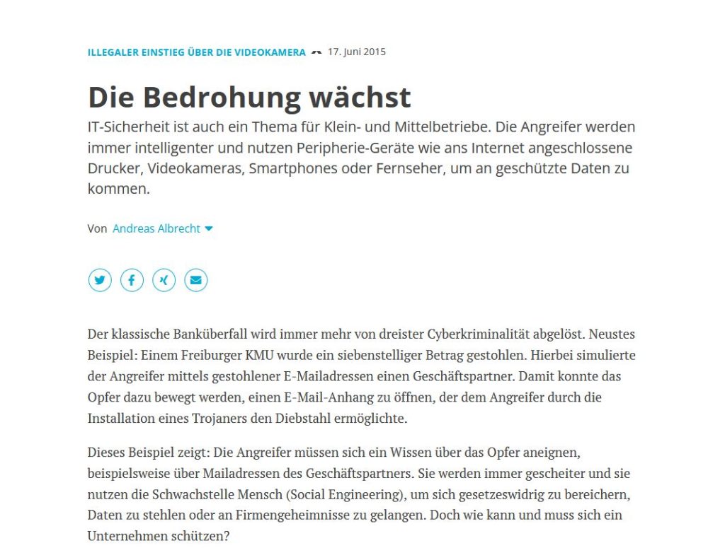 Die Bedrohung wächst