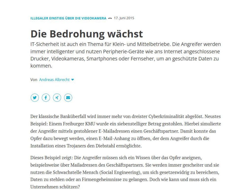 Die Bedrohung wächst