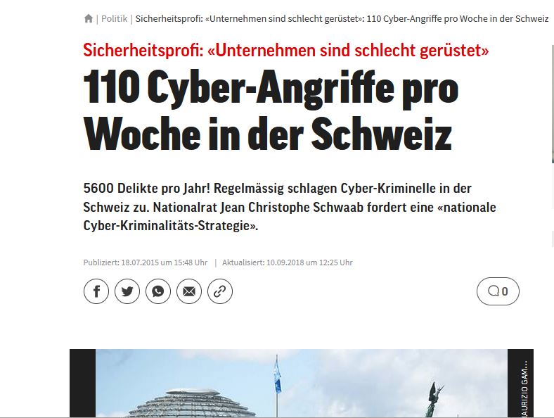 blick.ch Cyberangriffe