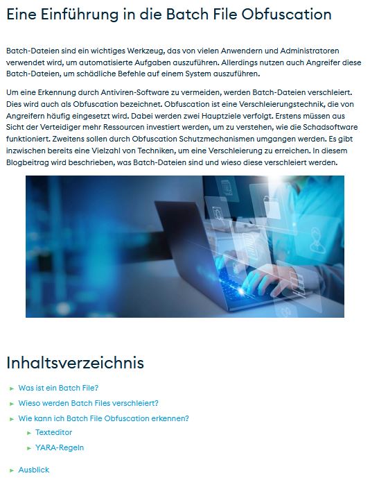 Eine Einführung in die Batch File Obfuscation