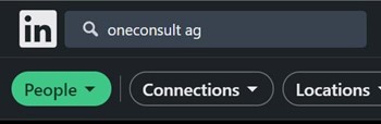The LinkedIn search function